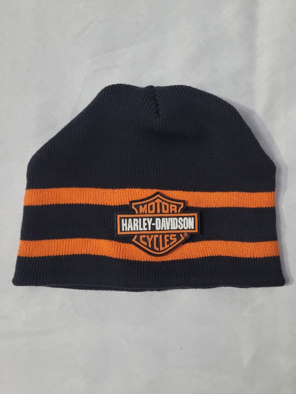 Harley-Davidson Black & Orange Toddler Size Beanie Toque